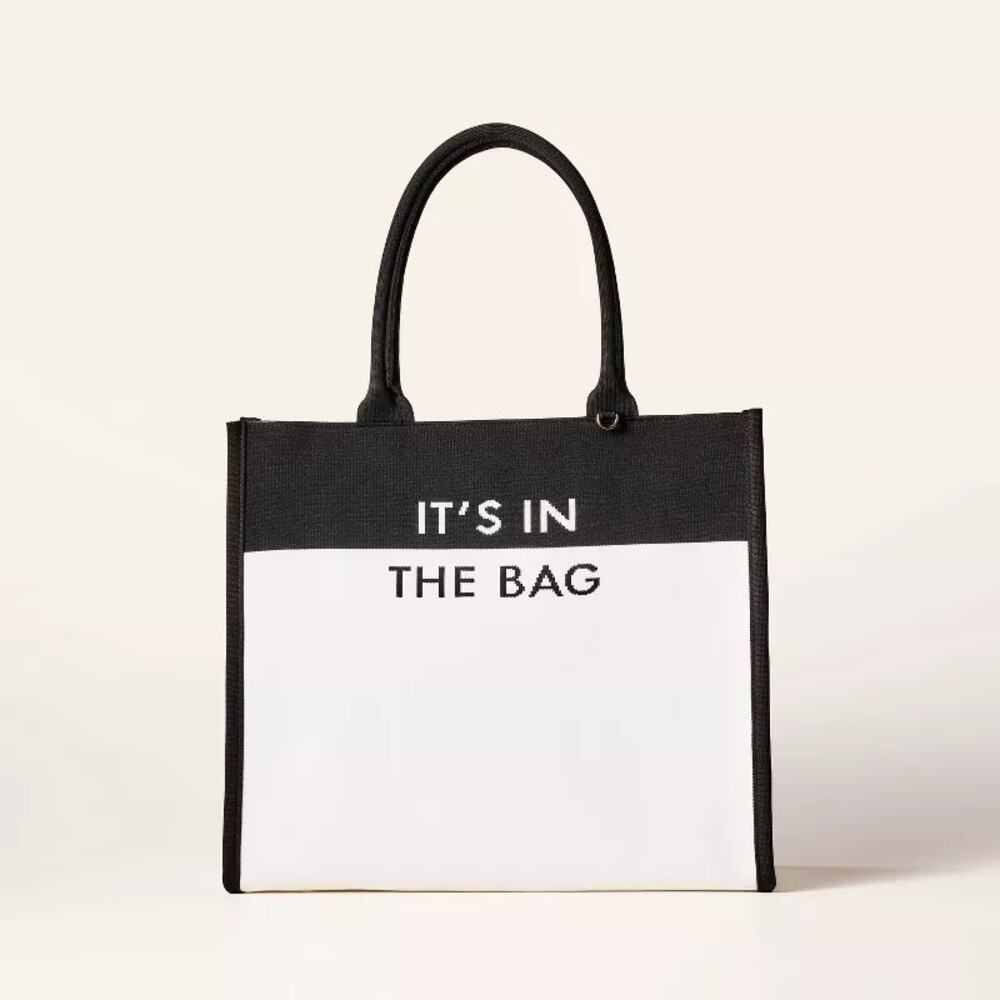 NWT Kate Spade X Target Women's Large Polka‎ Dot Tote Bag Black & White Chic